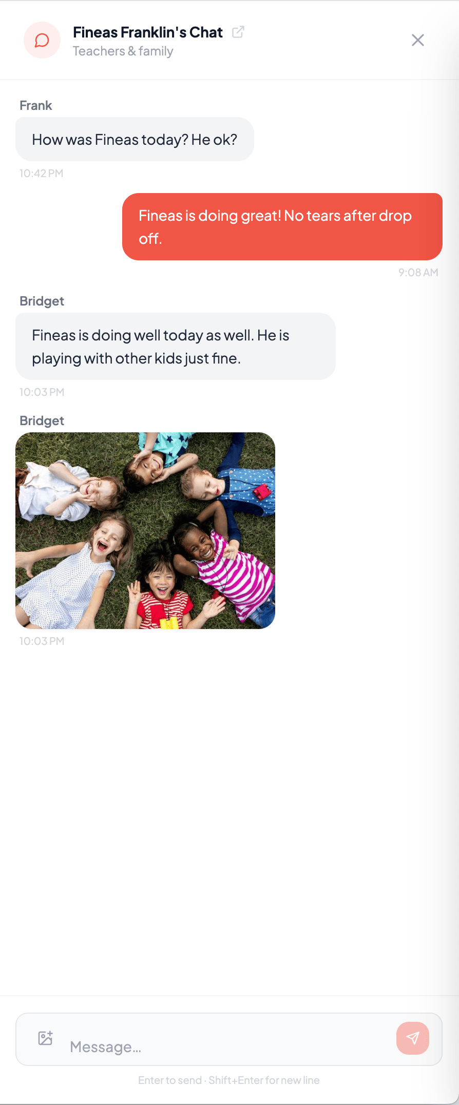 Family Messaging screenshot