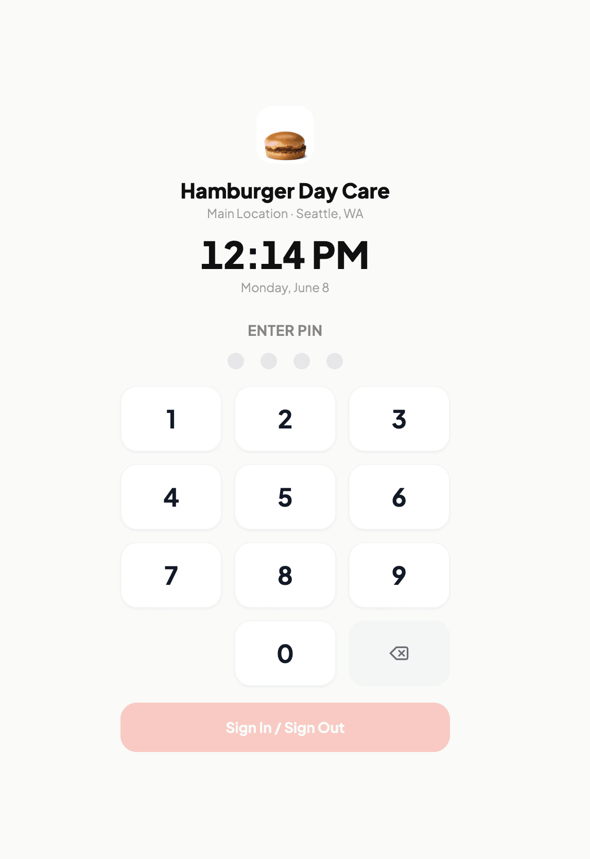 Kiosk Check-In screenshot